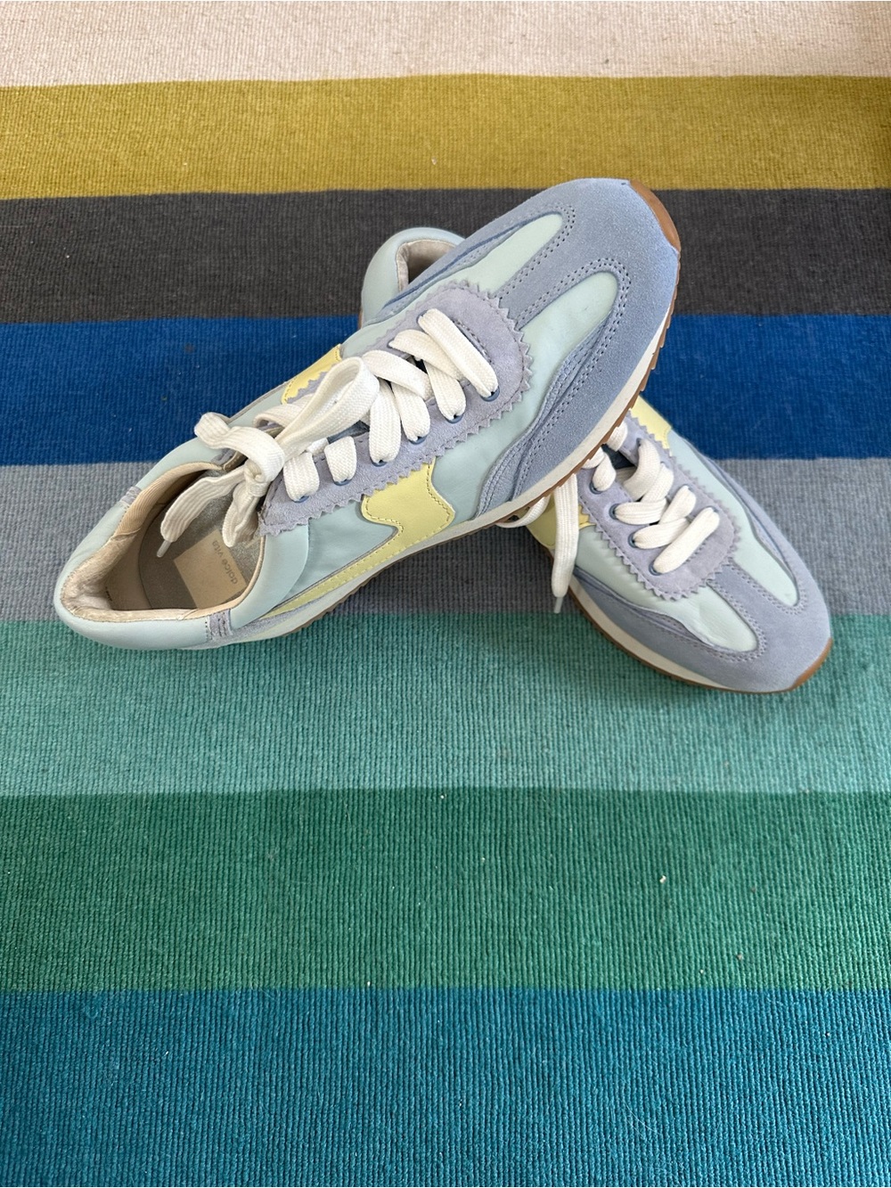 Dolce Vita light blue and yellow sneakers